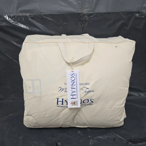 BAGGED HYPNOS WOOL FILLED MATTRESS TOPPER - SINGLE 