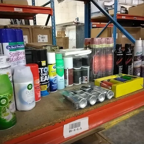 4 TRAYS OF ASSORTED ITEMS TO INCLUDE: PURE SOFT COTTON AIR WICK, SKIN CLEANSING FOAM, VEGAN SUPERDRY,ATHLETES FOOT SPRAY, BATISTE OVERNIGHTDEEP CLEANSE ETC