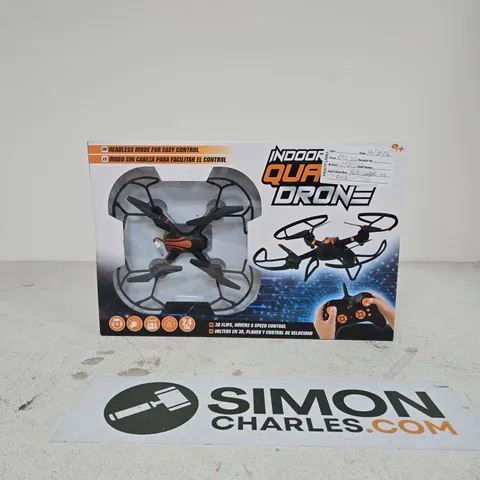INDOOR QUAD DRONE WITH REMOTE CONTROL - BOXED