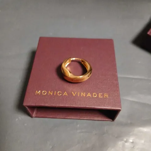 MONICA VINADER GOLD-TONE RING – BOXED