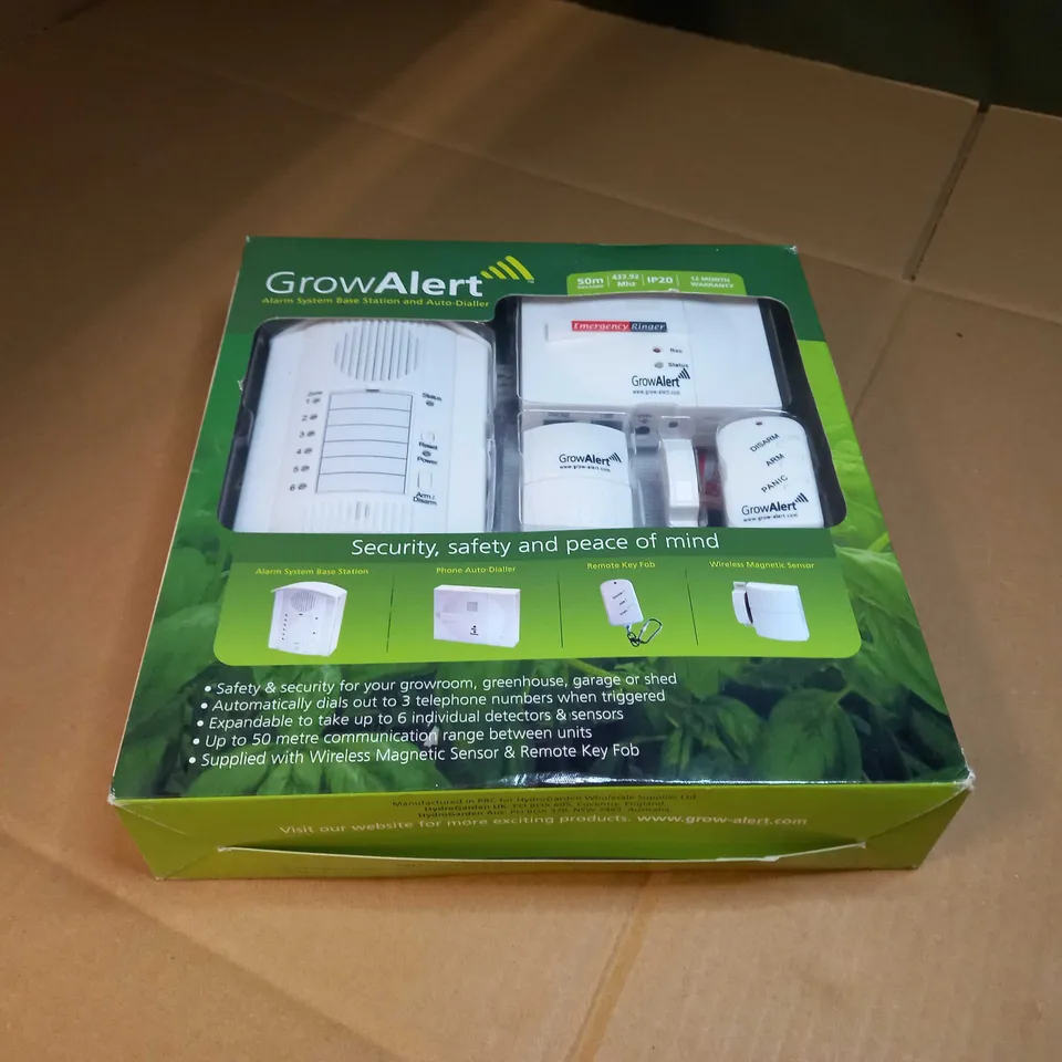 GROW ALERT ALRM SYSTEM BASE STATION AND AUTO-DIALLER