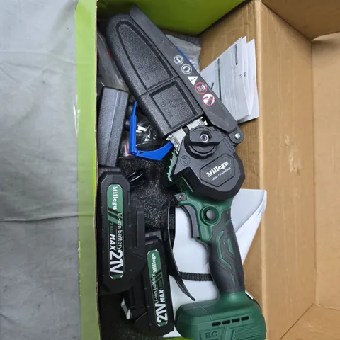 MILLEGU BRUSHLESS MINI CHAINSAW – 6" CORDLESS, 21V MAX (VERIFY MODEL)