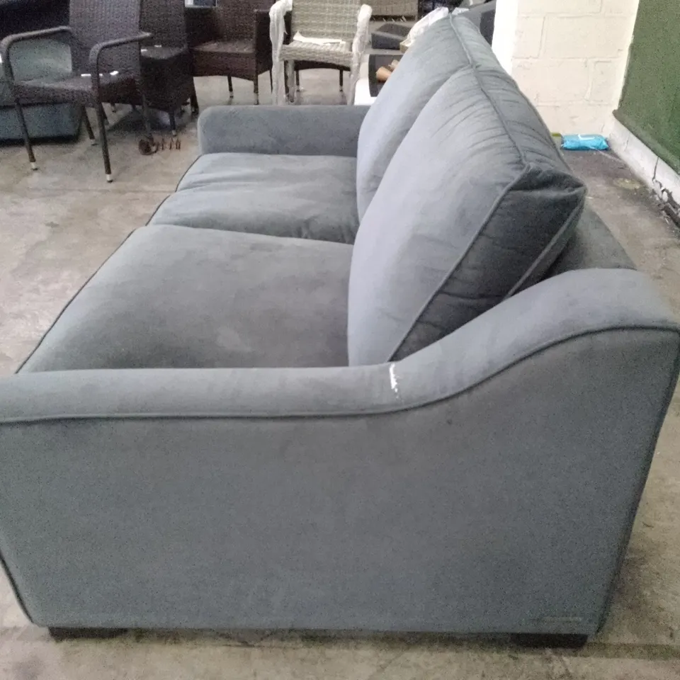 QUALITY DESIGNER THE LOUNGE CO. ISOBEL 3 SEATER DBL SOFA - CITY HALL FABRIC 