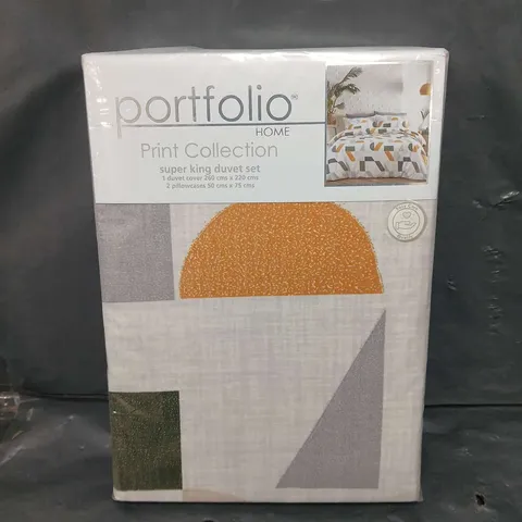 SEALED PORTFOLIO PRINT COLLECTION DUVET SET - MELBOURNE - SUPER KING 