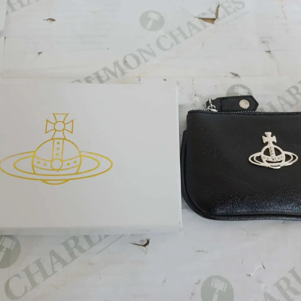 VIVIENNE WESTWOOD BLACK CHANGE PURSE 