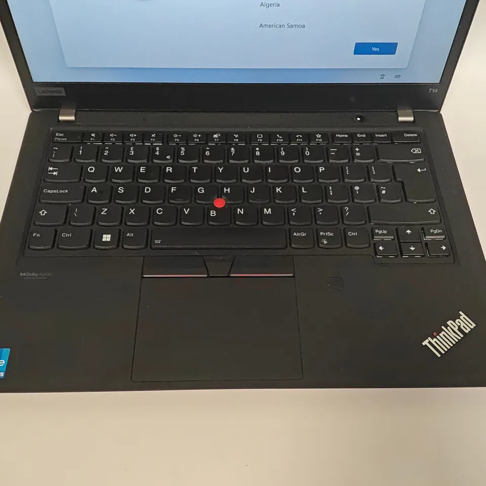 UNBOXED LENOVO THINKPAD T14 GEN 2 INTEL CORE I5 LAPTOP IN BLACK