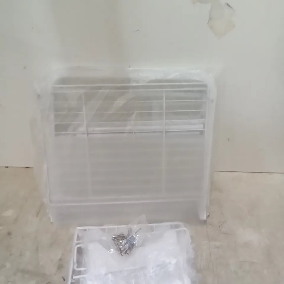BOXED WHITE FLATPACK STORAGE CAGE