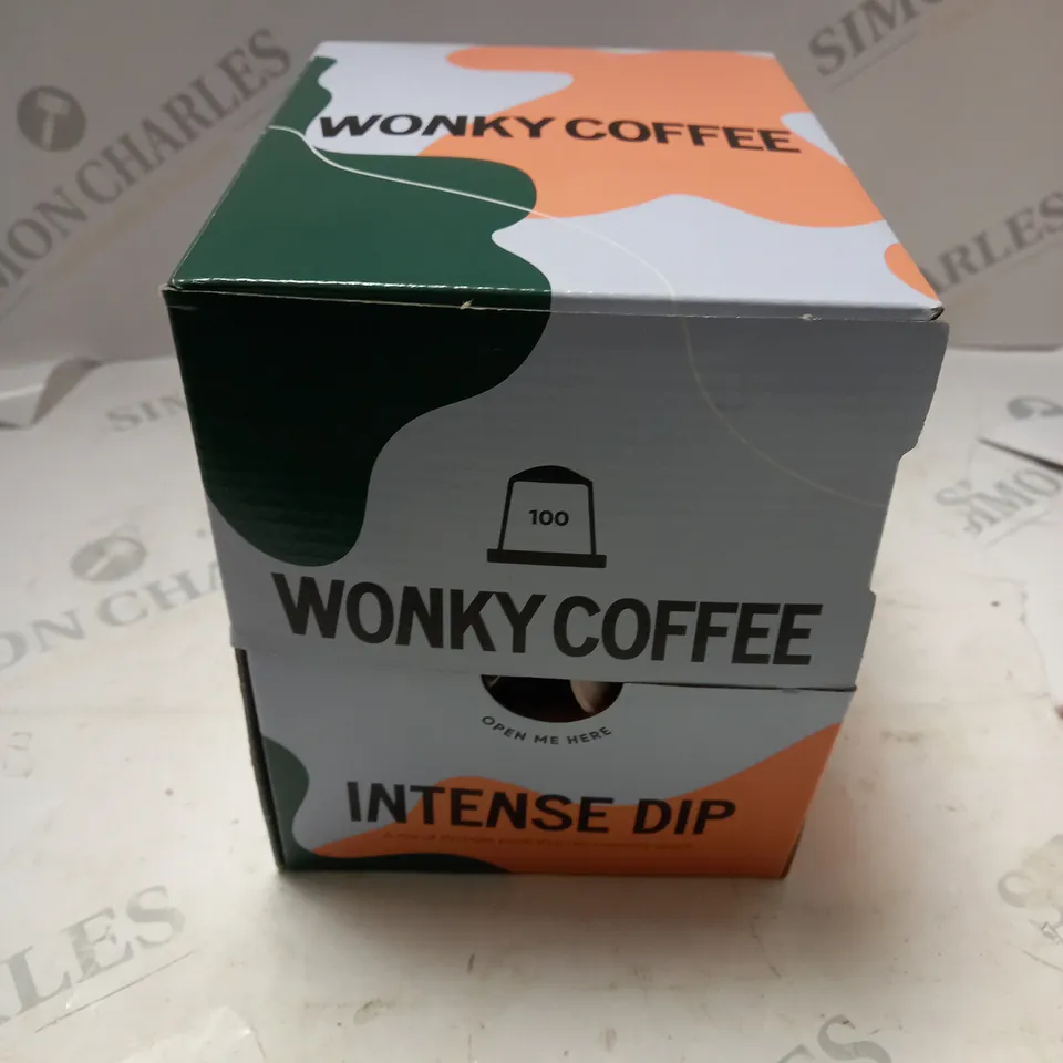 WONKY COFFEE INTENSE DIP 100 POD PACK