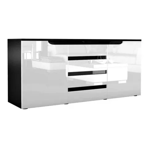 BOXED SIDEBOARD MCCUSKER - WHITE/BLACK (2 BOXES)