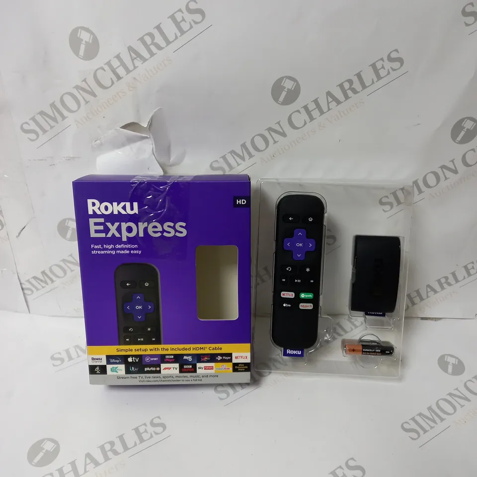 BOXED ROKU EXPRESS HIGH DEFINITION STREAMING BOX