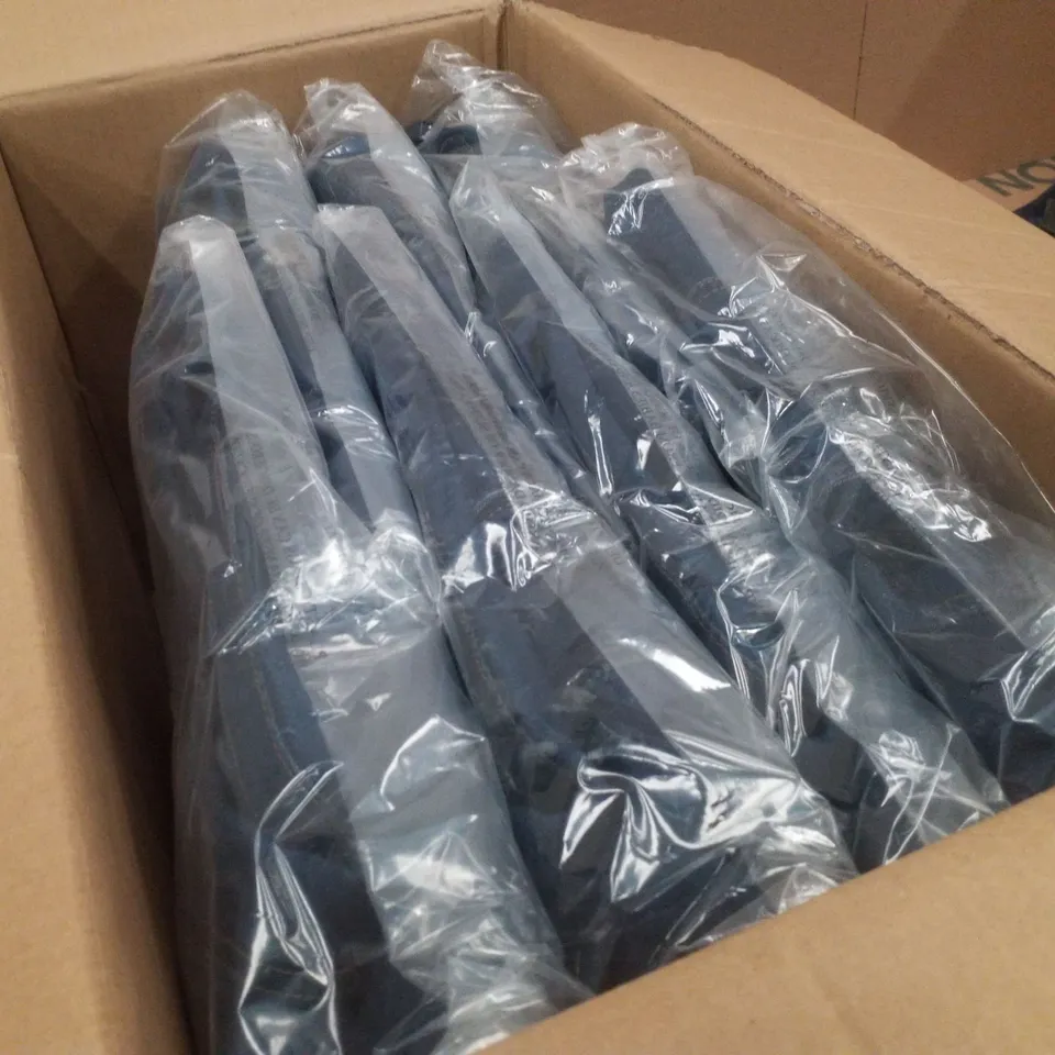 BOX CONTAINING APPROXIMATELY 8 BRAND NEW SIMPLY BE DENIM MINI DRESS IN INDIGO - SIZE 28