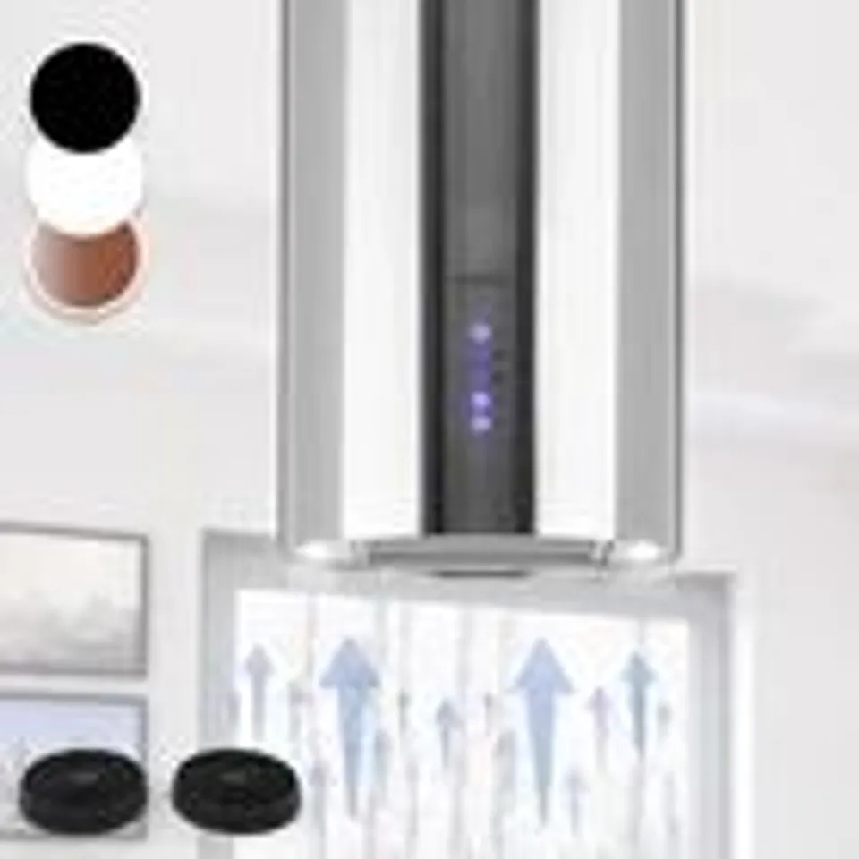 ISLAND HOOD 35 CM 650M³/H ISLAND EXTRACTOR HOOD RECIRCULATING HOOD EXHAUST