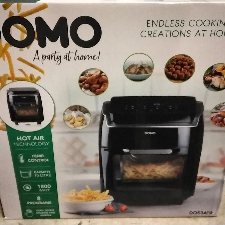 BOXED DOMO DELI FRYER MULTIFUNCTIONAL OVEN
