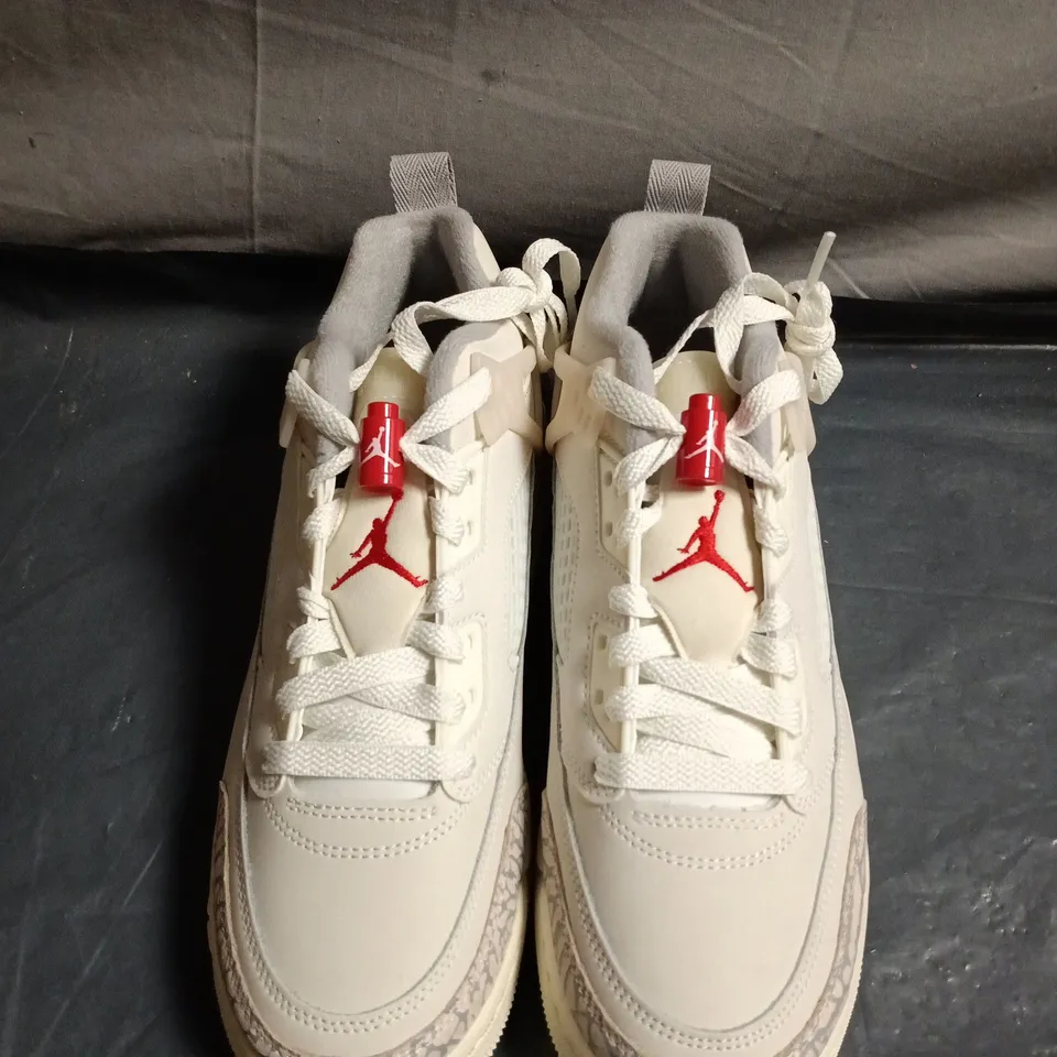 PAIR OF Air Jordan 4 Retro White Cement Sneakers – UK SIZE UNSPECIFIED