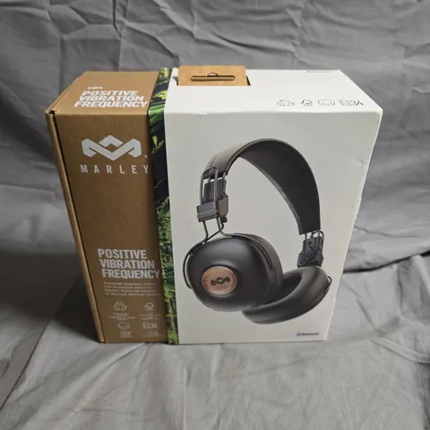 HOUSE OF MARLEY POSITIVE VIBRATION FREQUENCY HEADPHONES – OVER-EAR BLUETOOTH (BLACK/WOOD)
