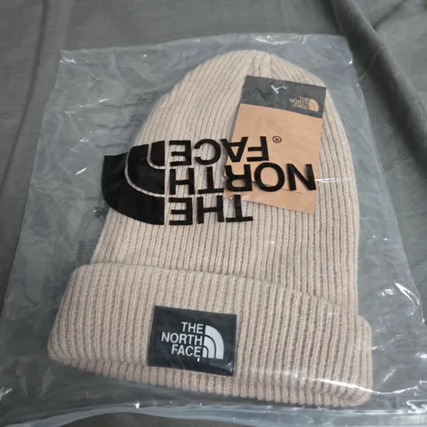 THE NORTH FACE BEIGE BEANIE HAT 