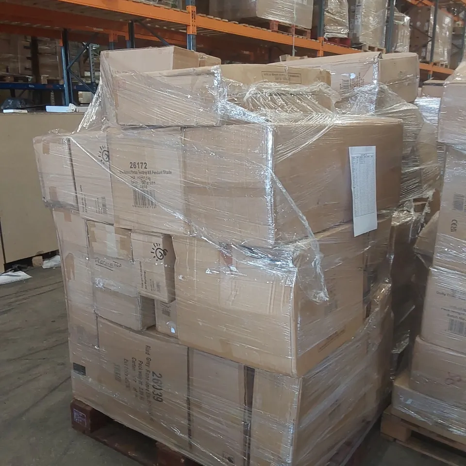 PALLET CONTAINING A VERY LARGE QUANTITY OF ASSORTED LIGHTING PRODUCTS