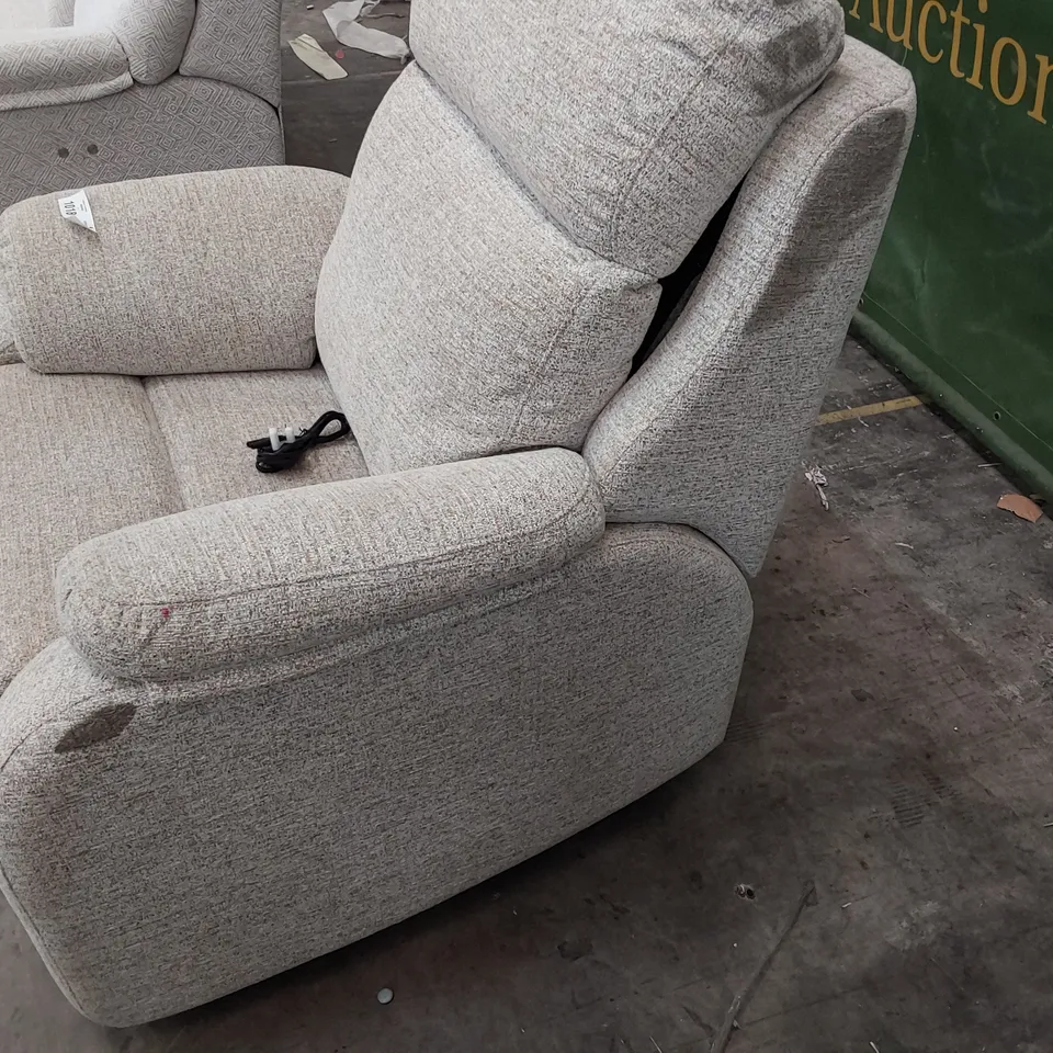 QUALITY BRITISH DESIGNER G PLAN KINGSBURY POWER RECLINING EASY CHAIR KAMPALA DUCK EGG FABRIC 