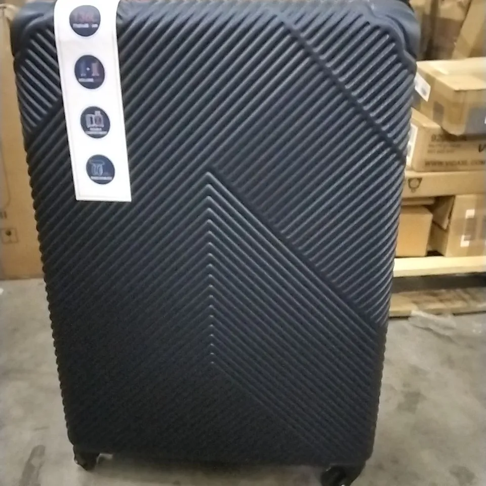 BOXED NEO NAVY BLUE HARD SHELL LUGGAGE SUITCASE