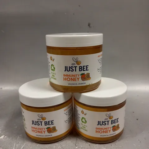 3 X JUST BEE IMMUNITY HONEY - VALENCIA ORANGE - 3 X 260G