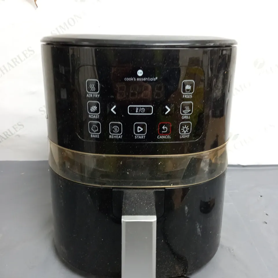 COOK'S ESSENTIALS 4L AIR FRYER IN BLACK