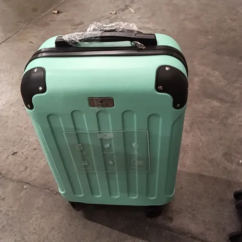 UNBOXED KEPLIN LUGG SMALL SIZE TRAVEL SUITCASE WITH WHEELS AND LIGHT GREEN COLOUR 