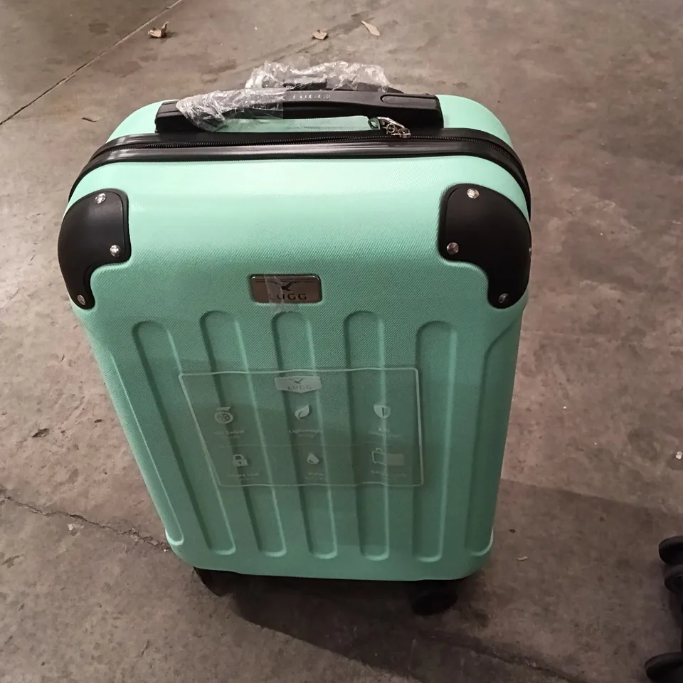 UNBOXED KEPLIN LUGG SMALL SIZE TRAVEL SUITCASE WITH WHEELS AND LIGHT GREEN COLOUR 