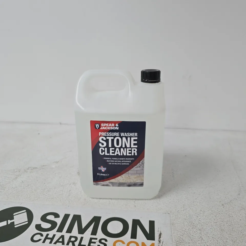 SPEAR & JACKSON STONE CLEANER FOR PRESSURE WASHERS – 5 LITRES