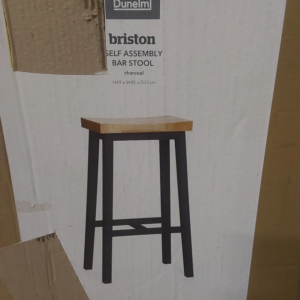 BOXED DUNHELM BRISTON BAR STOOL (1 BOX)
