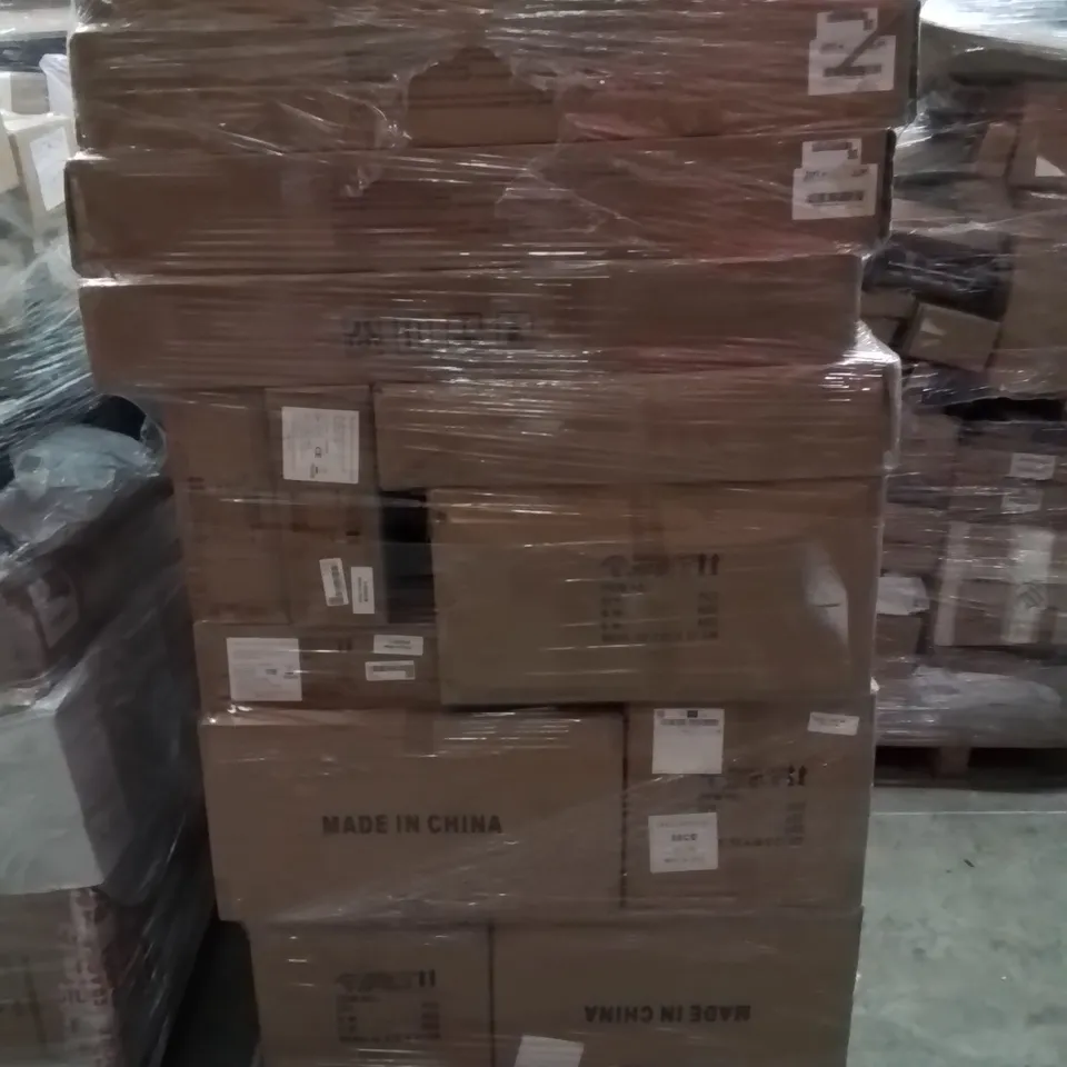 PALLET CONTAINING VARIOUS ASSORTED BATHROOM UNITS AND DINING TABLES ETC.