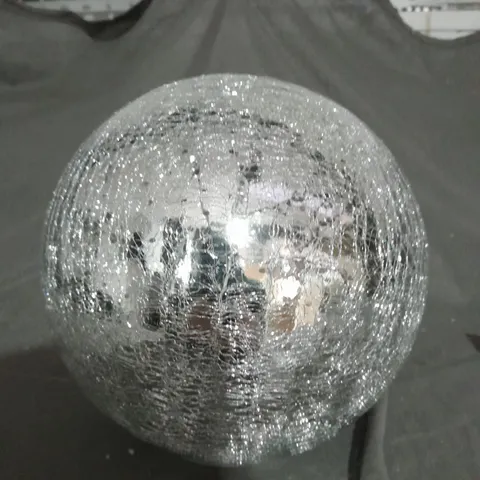 20CM BATTERY OPERATED LIT CRACKLE EFFECT BALL 