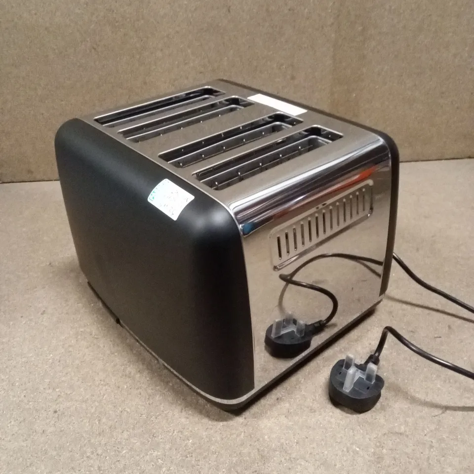 BOXED MORPHY RICHARDS 4-SLICE TOASTER - ACCENTS BLACK