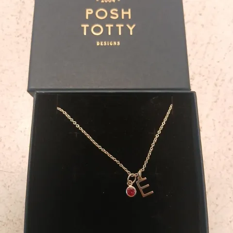 POSH TOTTY DESIGNS PERSONALISED BIRTHSTONE & INITIAL CHARM BRACELET