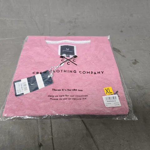 CREW CLOTHING COMPANY ROUND NECK TEE – PINK – XL