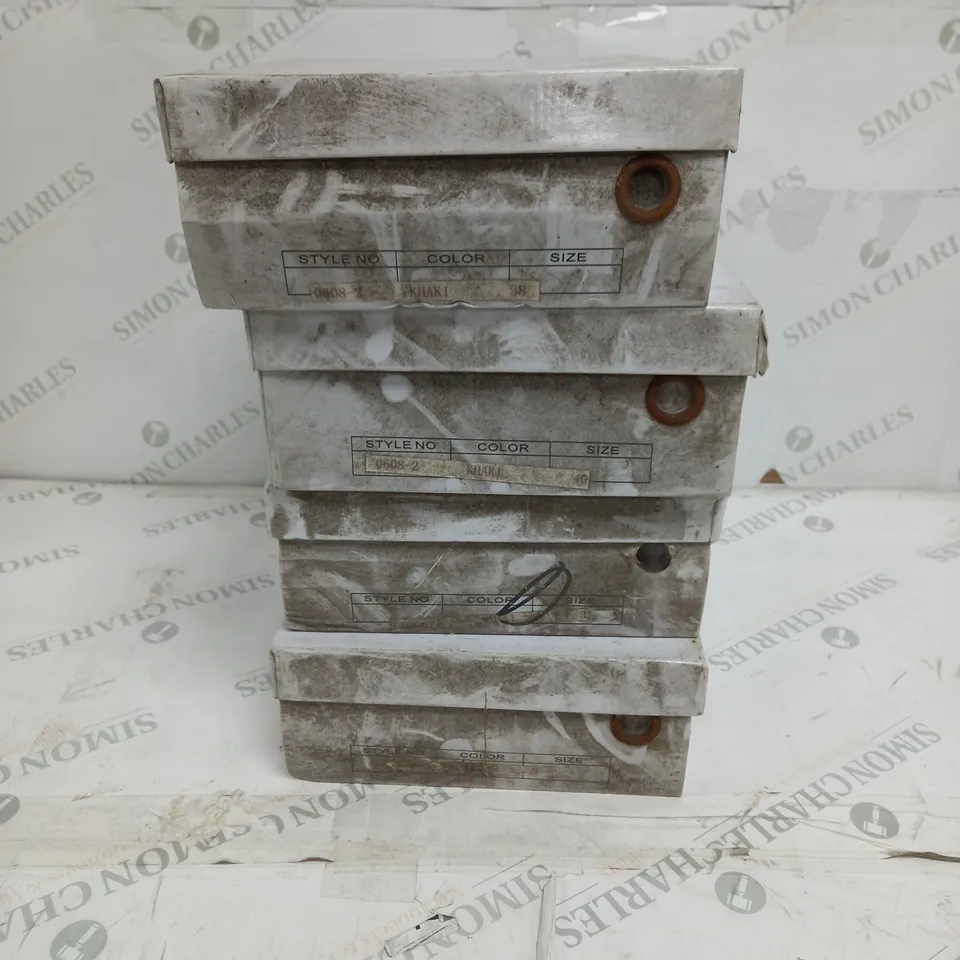 4 BOXED PAIRS OF SCINTILLA HEELED BOOTS IN KHAKI TO INCLUDE SIZES 37, 38, 40