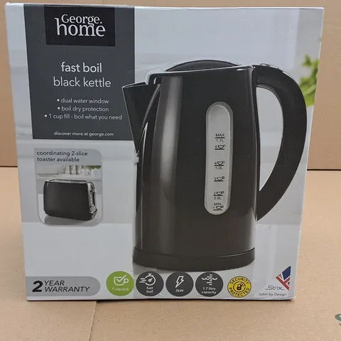 BOXED FAST BOIL BLACK KETTLE 