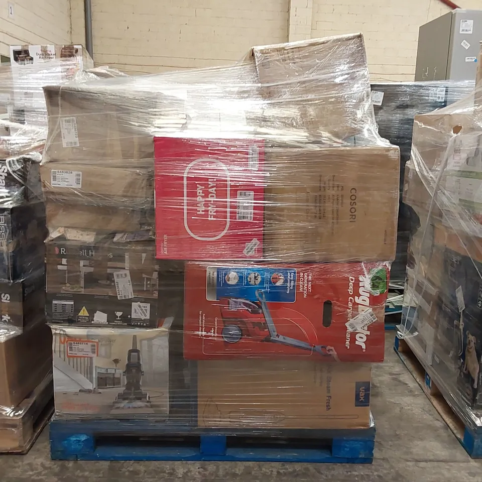 PALLET OF APPROXIMATELY 25 UNPROCESSED RAW RETURN HOUSEHOLD AND ELECTRICAL GOODS TO INCLUDE;