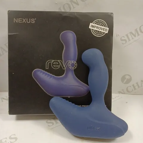 BOXED NEXUS REVO RECHARGABLE ROTATING PROSTATE BLUE MASSAGER