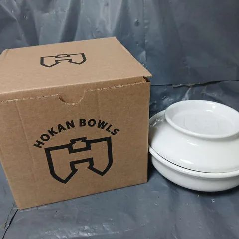 BOXED HOKAN BOWL IN ANTIQUE WHITE (SMALL) - COLLECTION ONLY