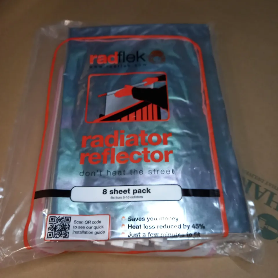 PACKAGED RADFLECK RADIATOR REFLECTOR - 8 SHEET PACK