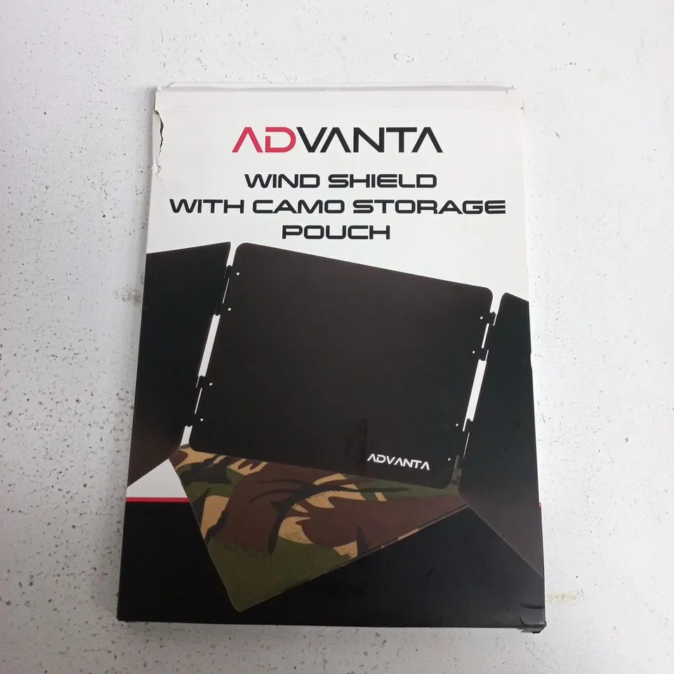 ADVANTA WIND SHIELD WITH CAMO STORAGE POUCH