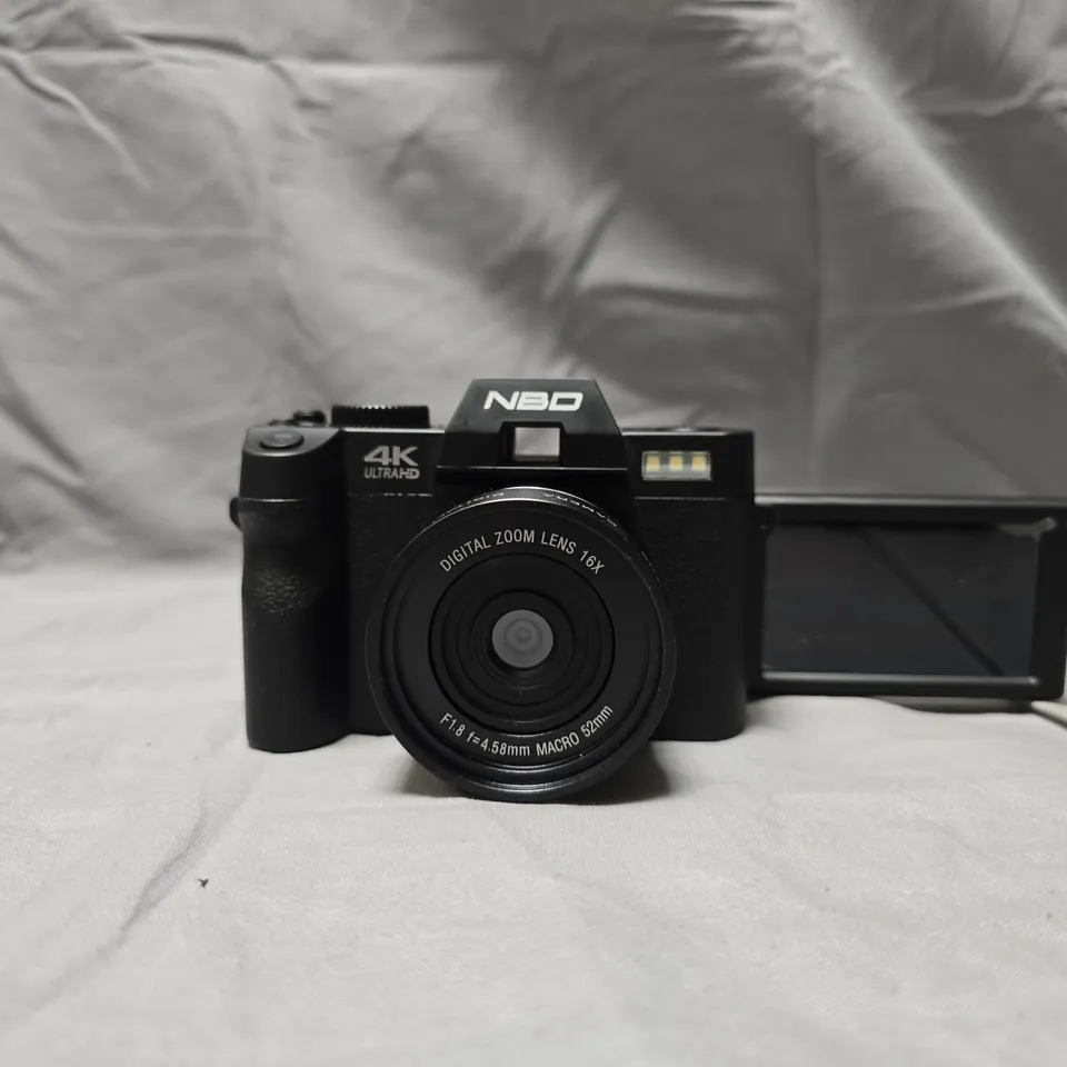 NBD 4K DIGITAL CAMERA WITH FLIP-OUT LCD SCREEN