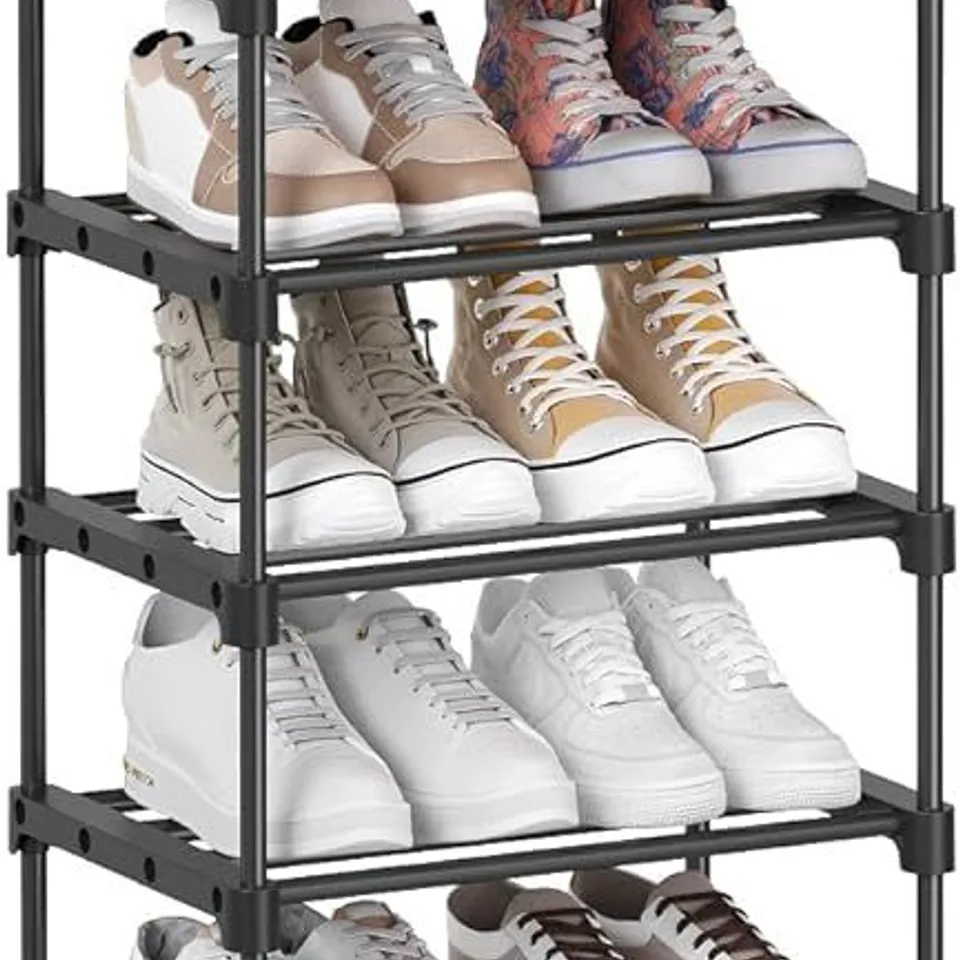BOXED SONGMICS SHOE RACK, 10-TIER METAL SHOE STORAGE ORGANISER