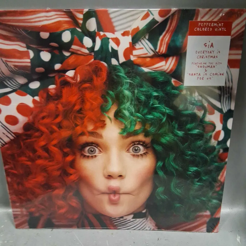 SEALED SIA EVERYDAY IS CHRISTMAS PEPERMINT COLOURED VINYL