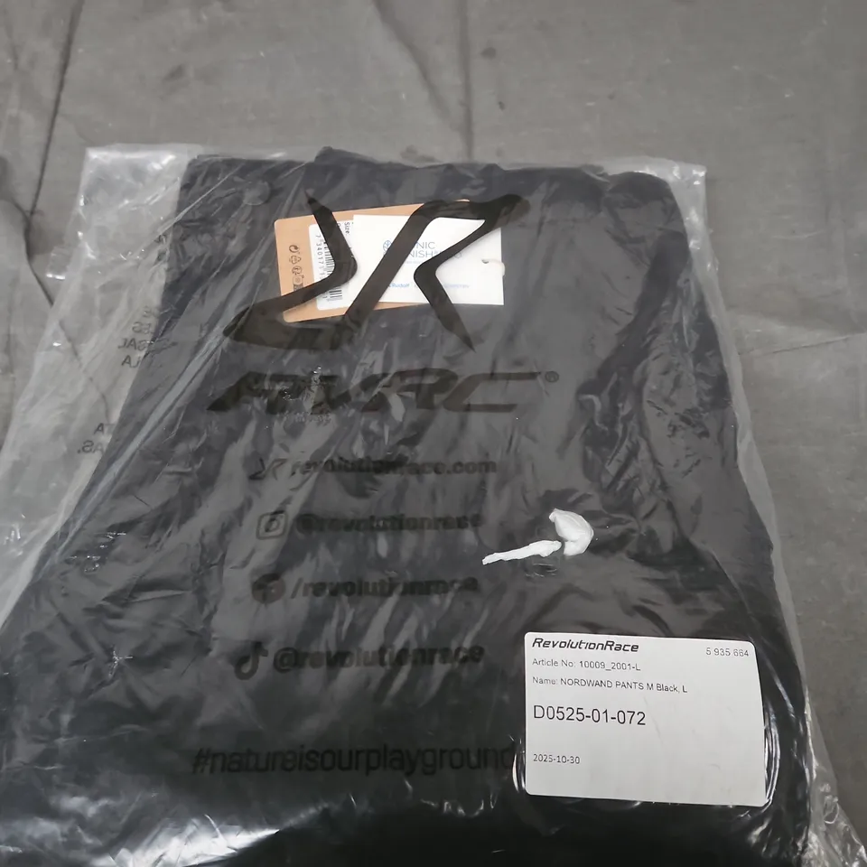 REVOLUTIONRACE NORDWAND PANTS – BLACK - L