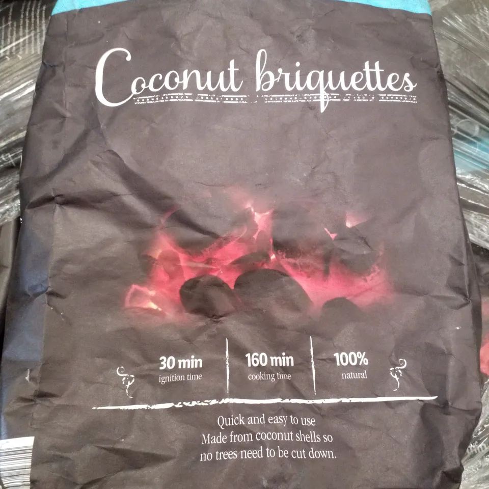 PALLET CONTAINING APPROXIMATELY 200 BAGS OF COCONUT BRIQUETTES 