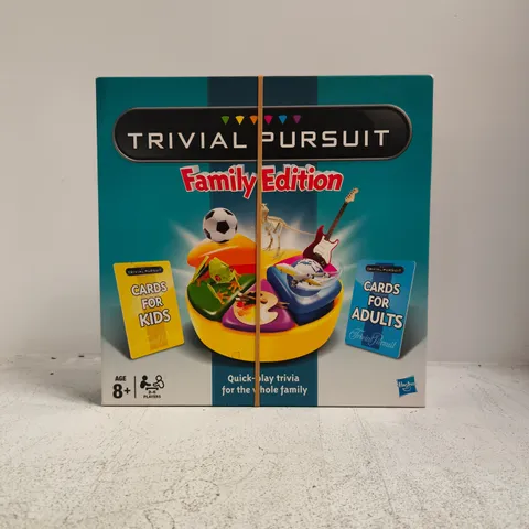 HASBRO TRIVIAL PURSUIT FAMILY EDITION BOARD GAME – BOXED