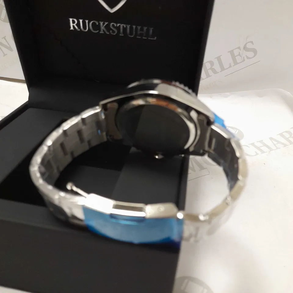 RUCKSTUHL CHRONOGRAPH TRIPLE DIAL BRACELET STRAP WRISTWATCH