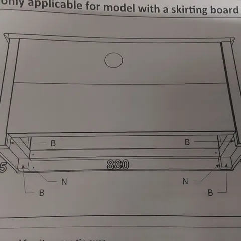 BOXED 1 DRAWER TV STAND IN ANTIQUE WAX