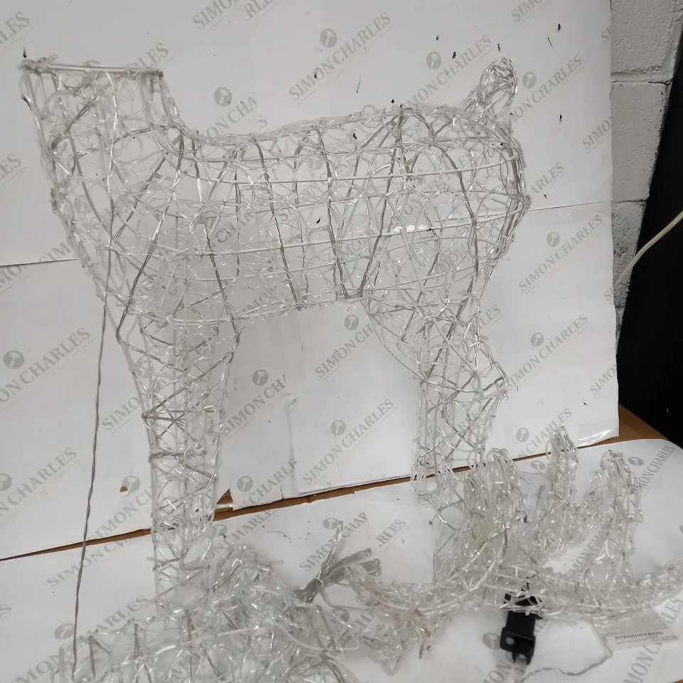 BOXED FESTIVE INDOOR/OUTDOOR PRE LIT REINDEER 